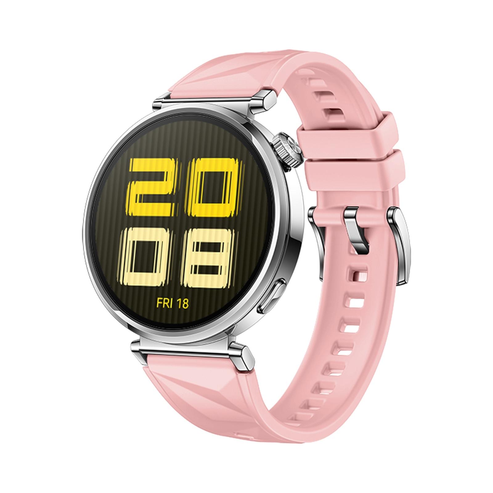Huawei Watch GT 5 Silicone Watch Band Soft Replacement Strap With Quick Release pink