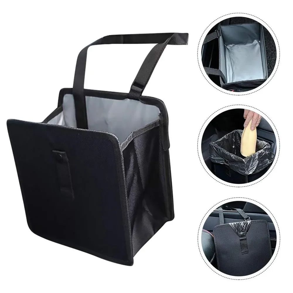 Waterproof Foldable Car Trash Can Hanging Car Organizer Leakproof Storage Bag Waterproof Foldable Car Trash Can Hanging Car Organizer Leakproof Storage Bag