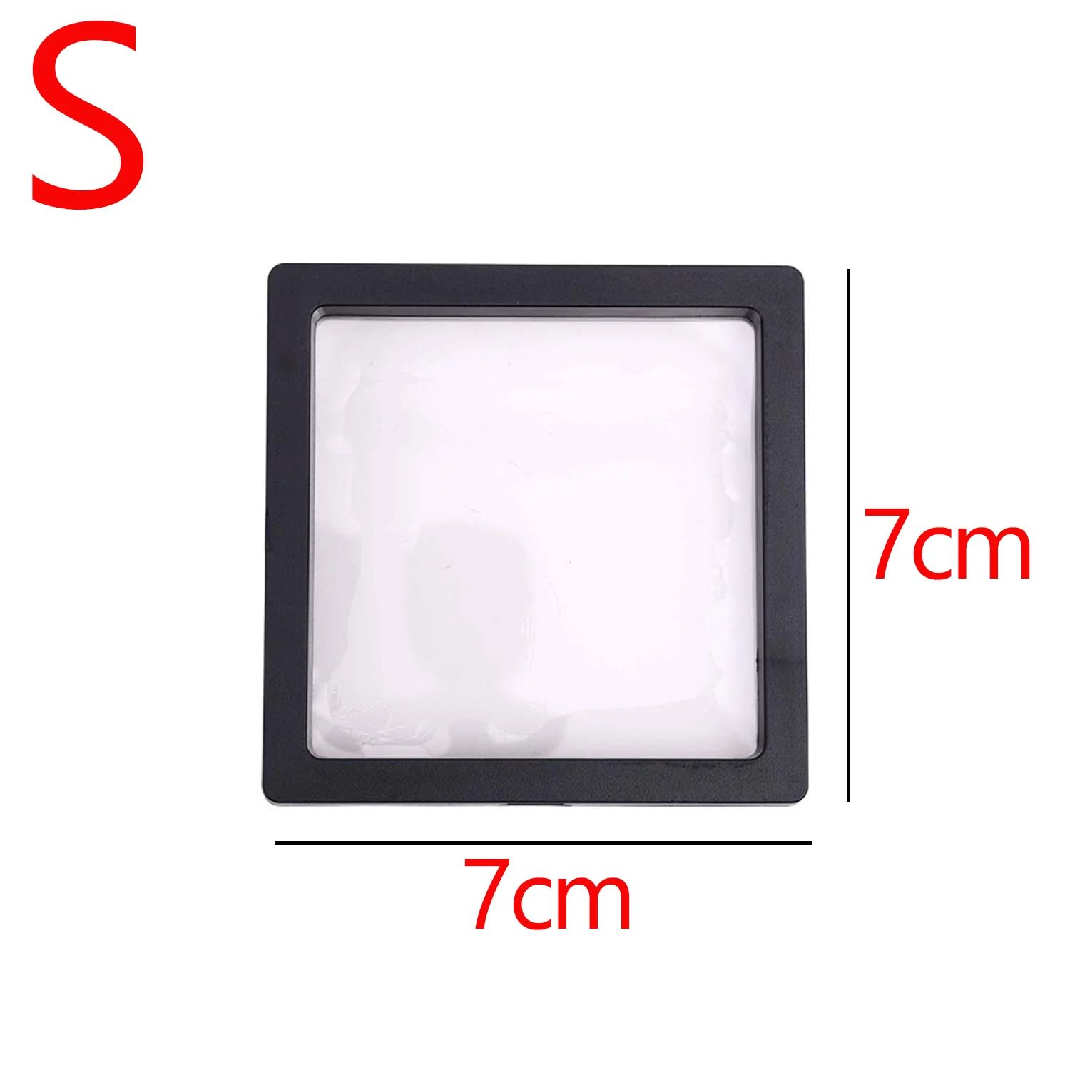3D Floating Jewelry Display Case Transparent Storage Box a 20pcs