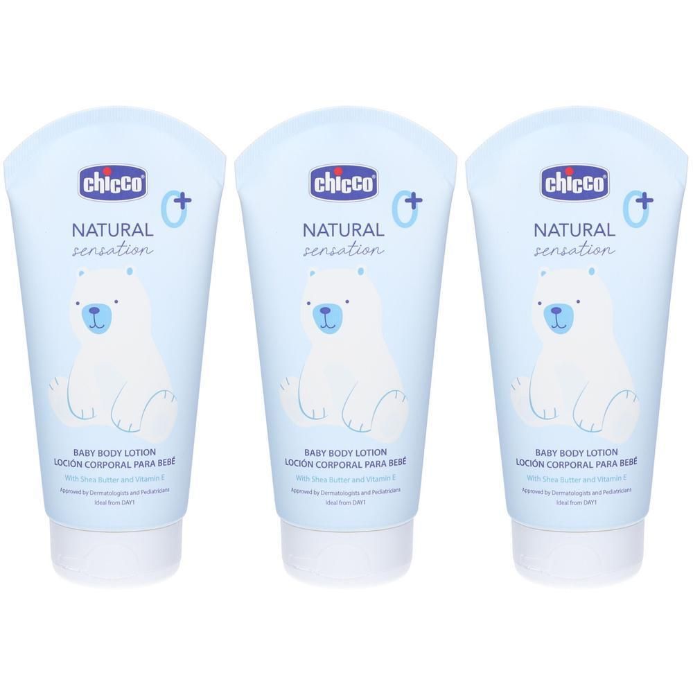 Chicco Natural Sensation Crema Corpo 3x150 ml