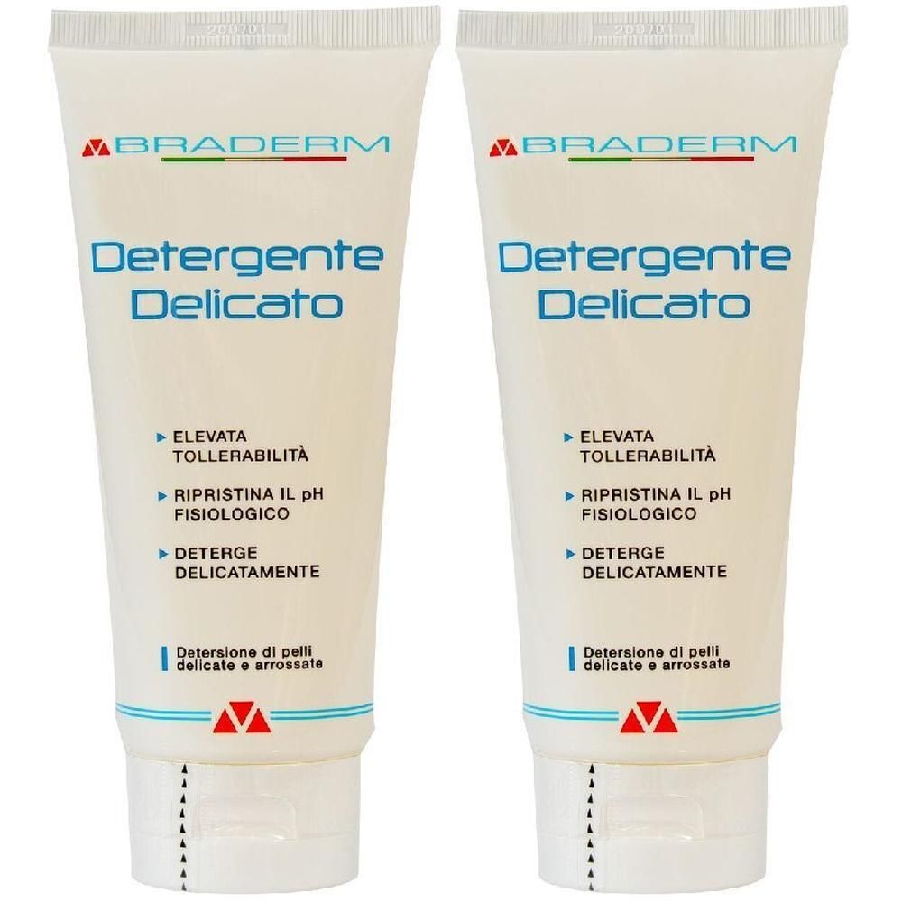 Detergente Delicato Ph5,5 200 Ml Braderm 2x200 ml Soluzione