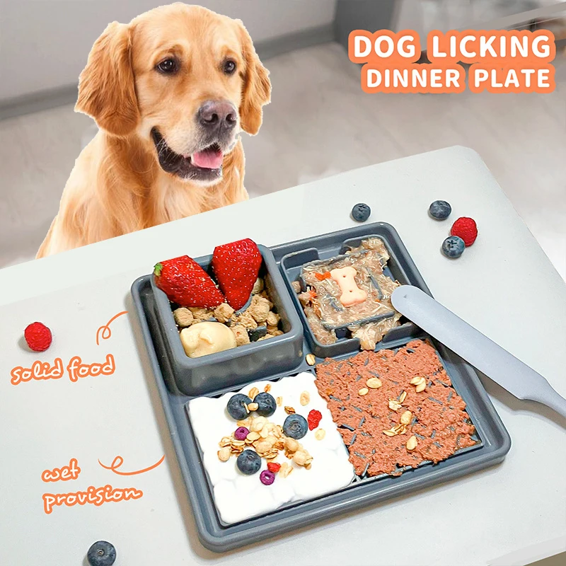 Neues Haustier Hund Katze Geschirr Anti-Erstickung schale Lebensmittel qualität Organo silicium Saugnapf multifunktion ale Slow Food Matte Hund lecken Matte