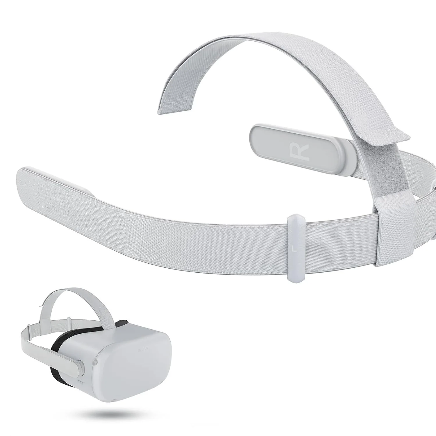 High Quality T-shaped Fixed Support Strap Knitted Fabric Soft VR Headband Adjustable Stable VR Head Strap Tie for Oculus Quest 2