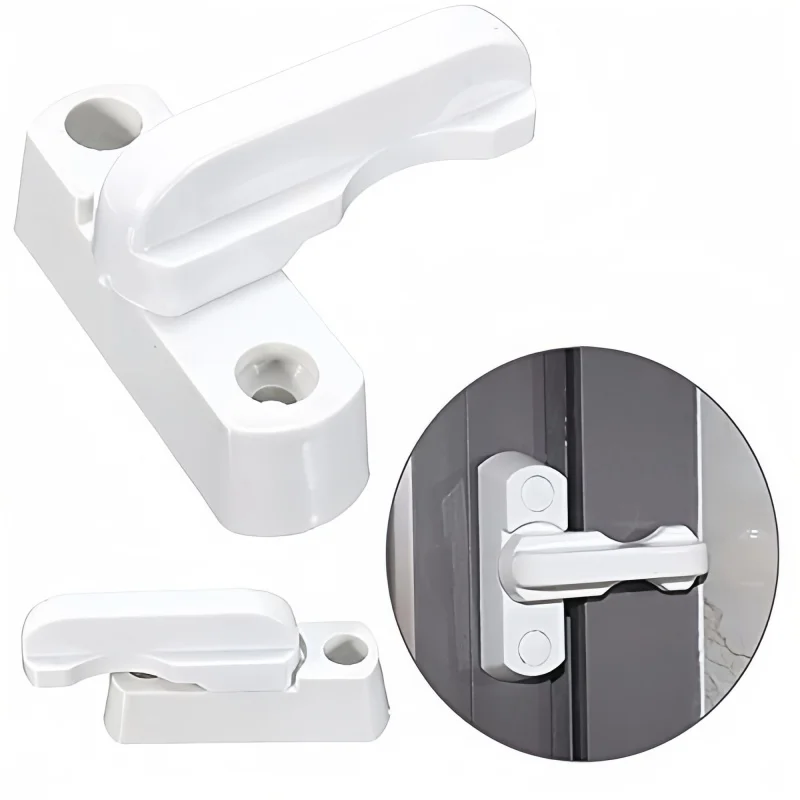 T-Lock Kunststoff-Stahl-Spezialschloss für Innen- und Außentüren und -fenster, Sicherheitshebelgriff, Haushalts-Hardware-Zubehör