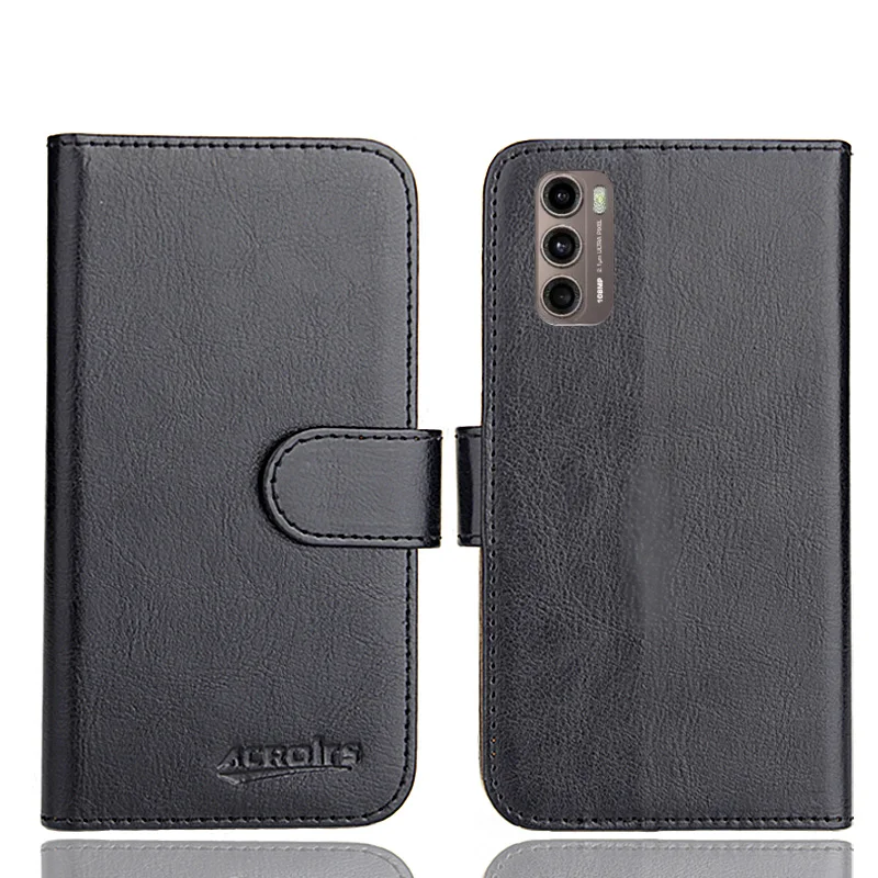 Coque Motorola Moto G60, 6.8 ", Nouveau Étuis de téléphone spéciaux de protection en cuir de luxe, portefeuille pour cartes de crédit, 6 couleurs