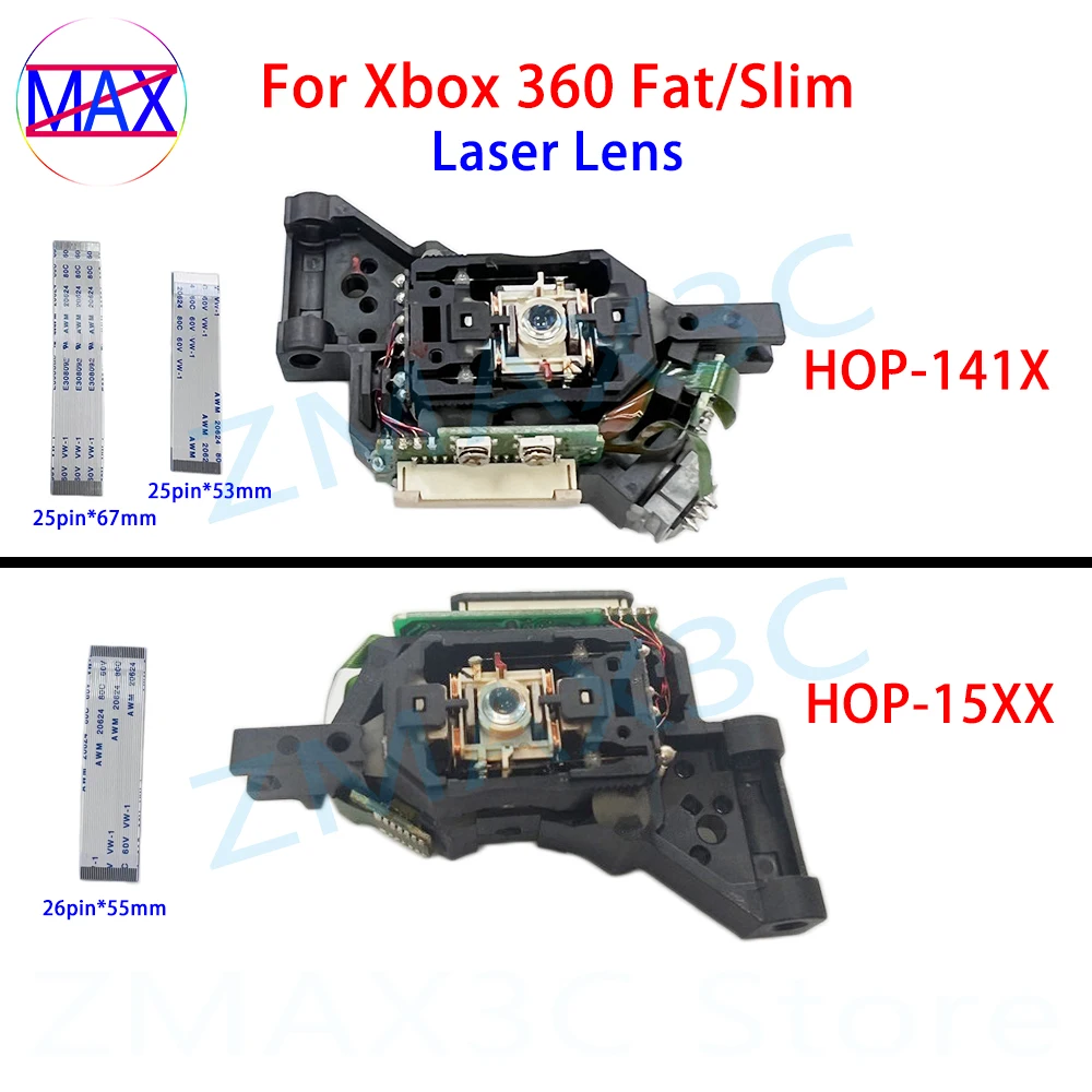 10pcs Original HOP-141X HOP-14XX Laser Lens For Xbox 360 Fat Console Laser Head HOP-15XX HOP-151X For Xbox 360 Slim Replacement