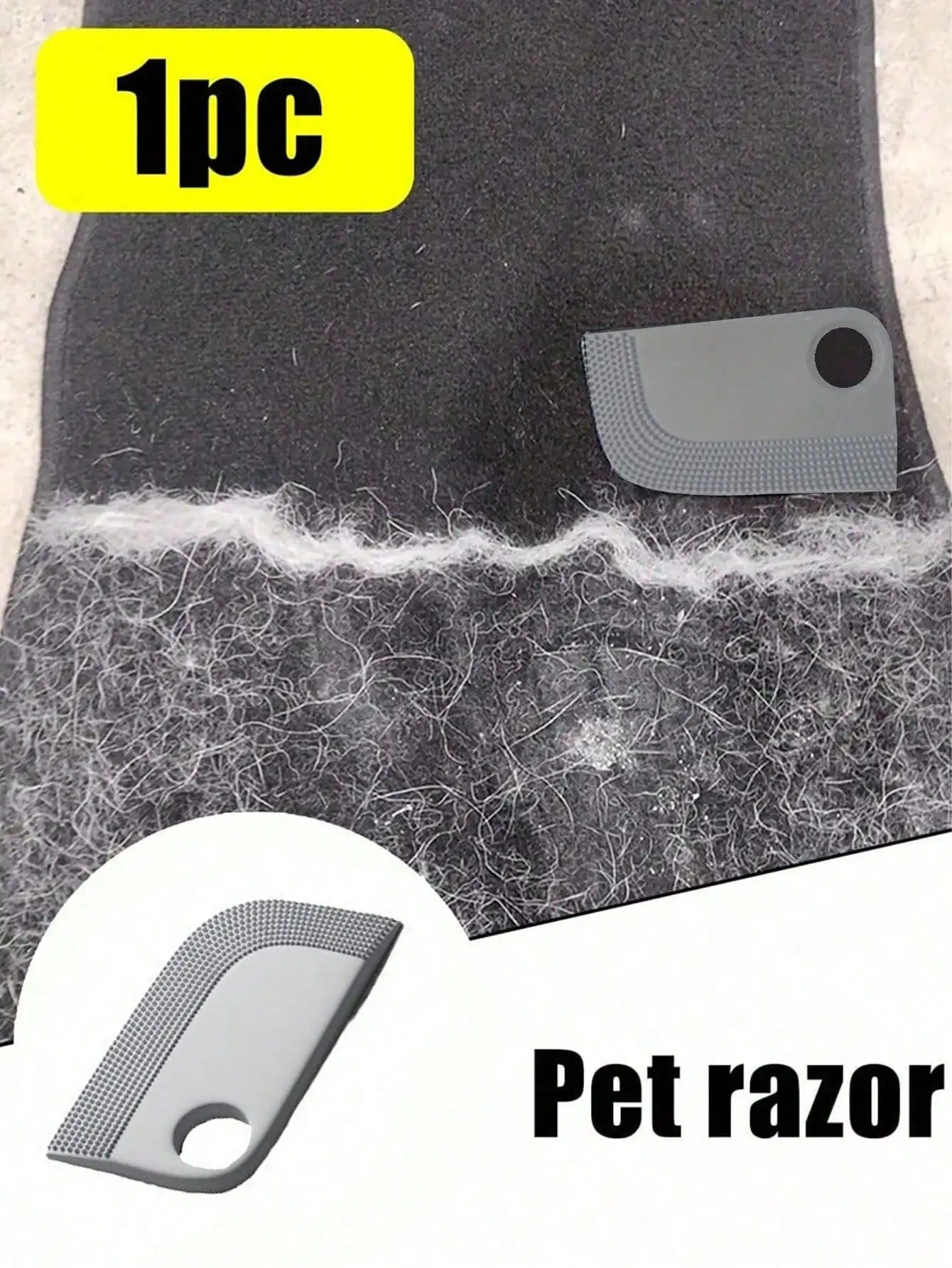 Silicone Pet Hair Cleaning Brush, Suitable for Car Seats - Efficient Hair and Dust Removal Brush, Easy to Clean, Reusable, a Must-Have for Pet Owners | Car Seat Cover Accessories, Car Accessories