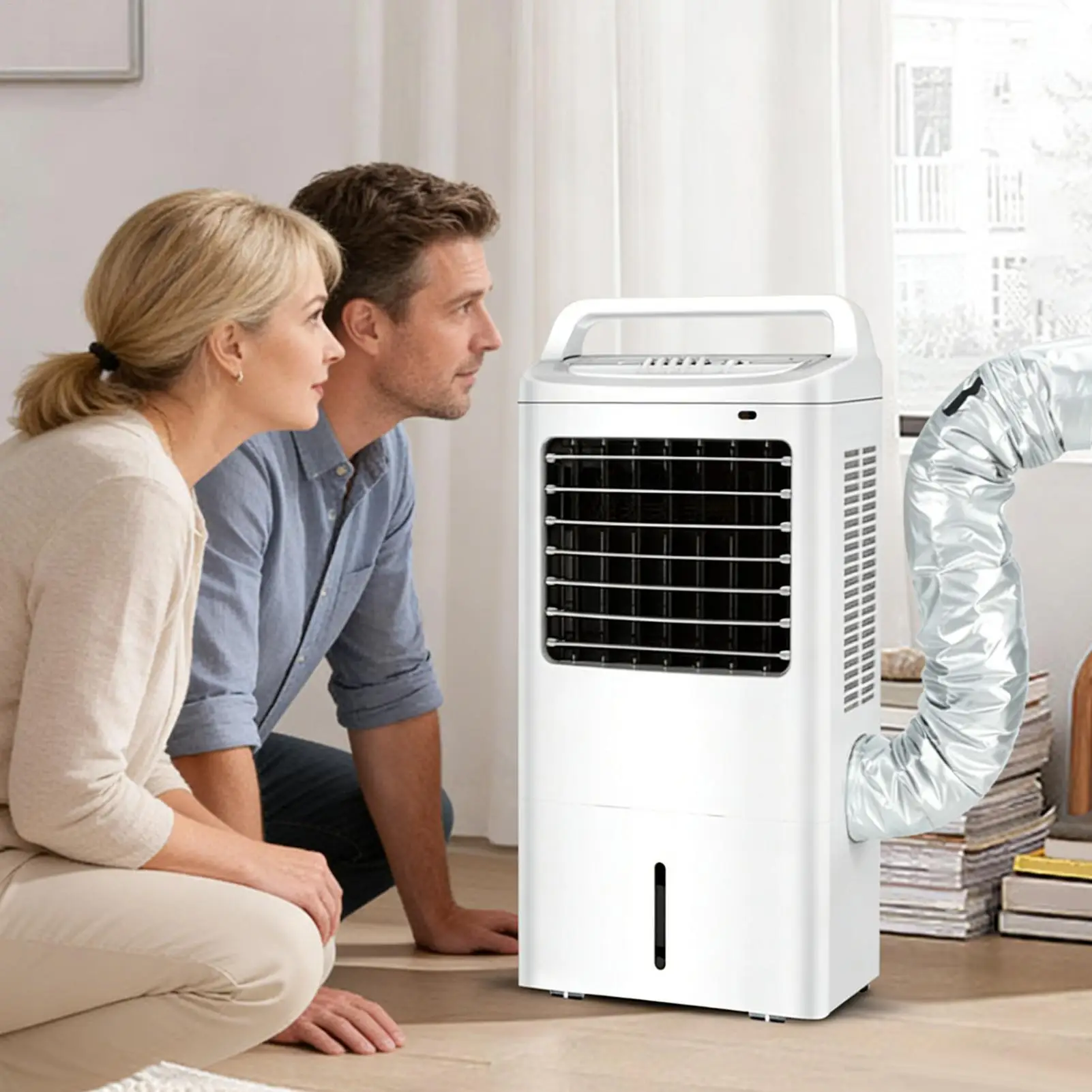 Housse de tuyau de climatiseur portable réglable, isolation pour climatiseur portable, accessoires pour appareils électroménagers, pour mur extérieur, garage, coulissant, été