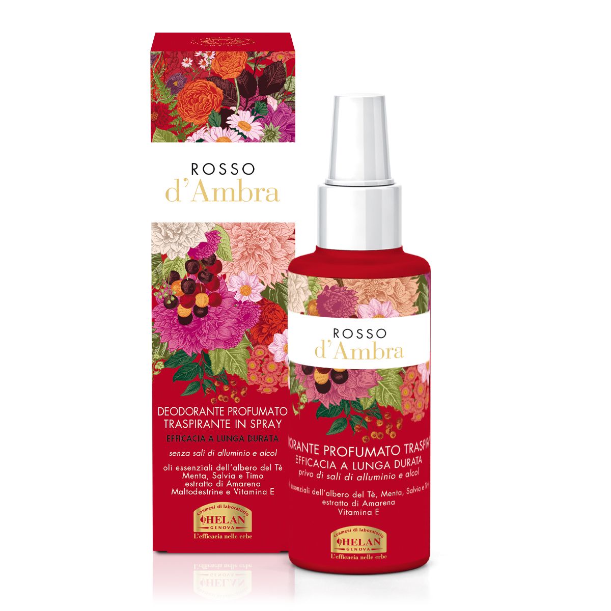 Helan Rosso d'Ambra Deodorante Profumato Traspirante in spray 100 ml