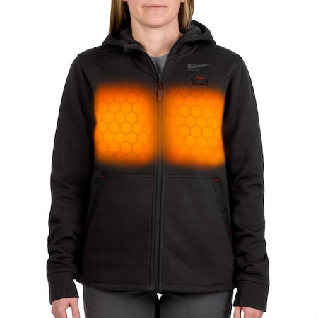 MILWAUKEE TOOL F200B-21XL Women's Heated Hoodie, Up to 8 hours Time, Zipper - MILWAUKEE TOOL