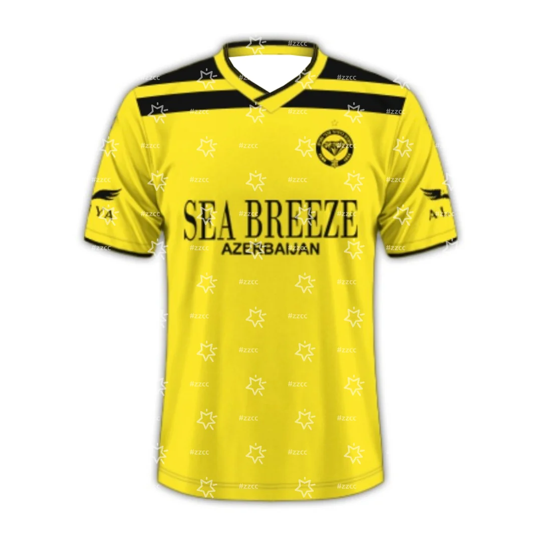 Maillot de football domicile Maccabi Netanya 25-26, ensemble d'entraînement, T-shirt de sport d'été à séchage rapide pour homme, vêtements pour enfant, T-shirt pour femme ﻿