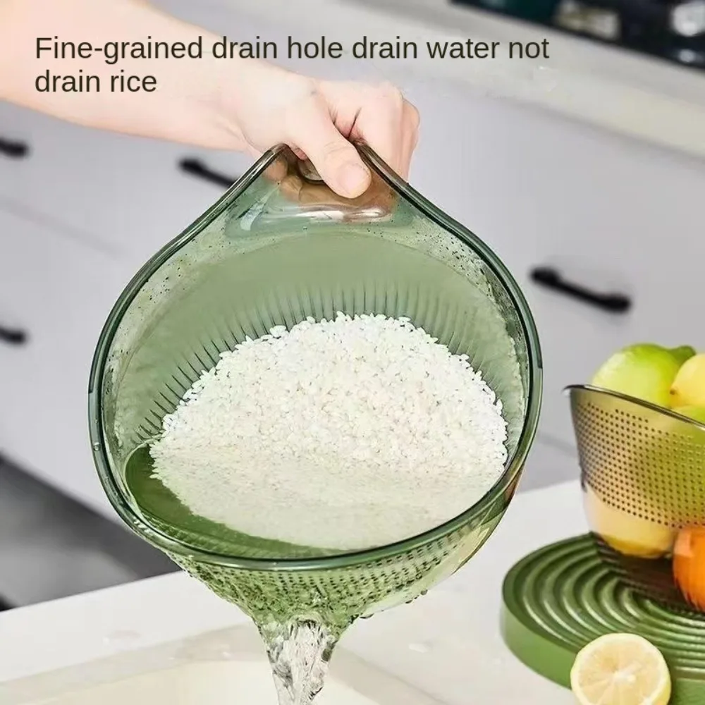 Creative Plastic Multifunctional Drainage Basket Fruit Plate Salad Draining Bowl Kitchen Vegetable Basin Household Sink