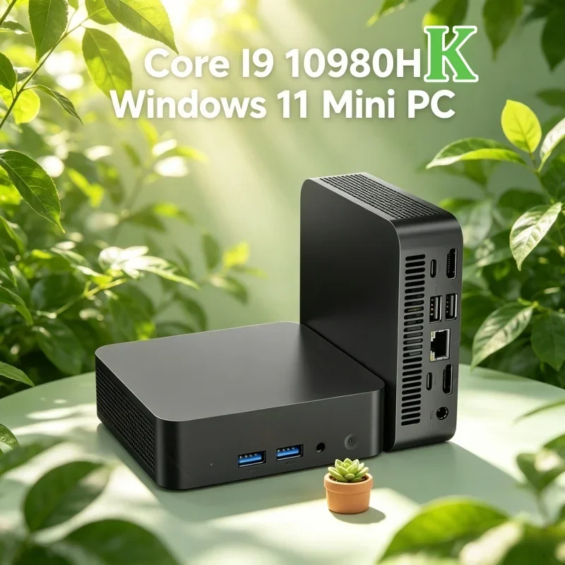 Portable Desktop PC Gamer Powerful MINI PC Windows 11 Intel Core i9 10980HK DDR4 16GB SSD 1TB 2TB BT5.2 Gaming Computer