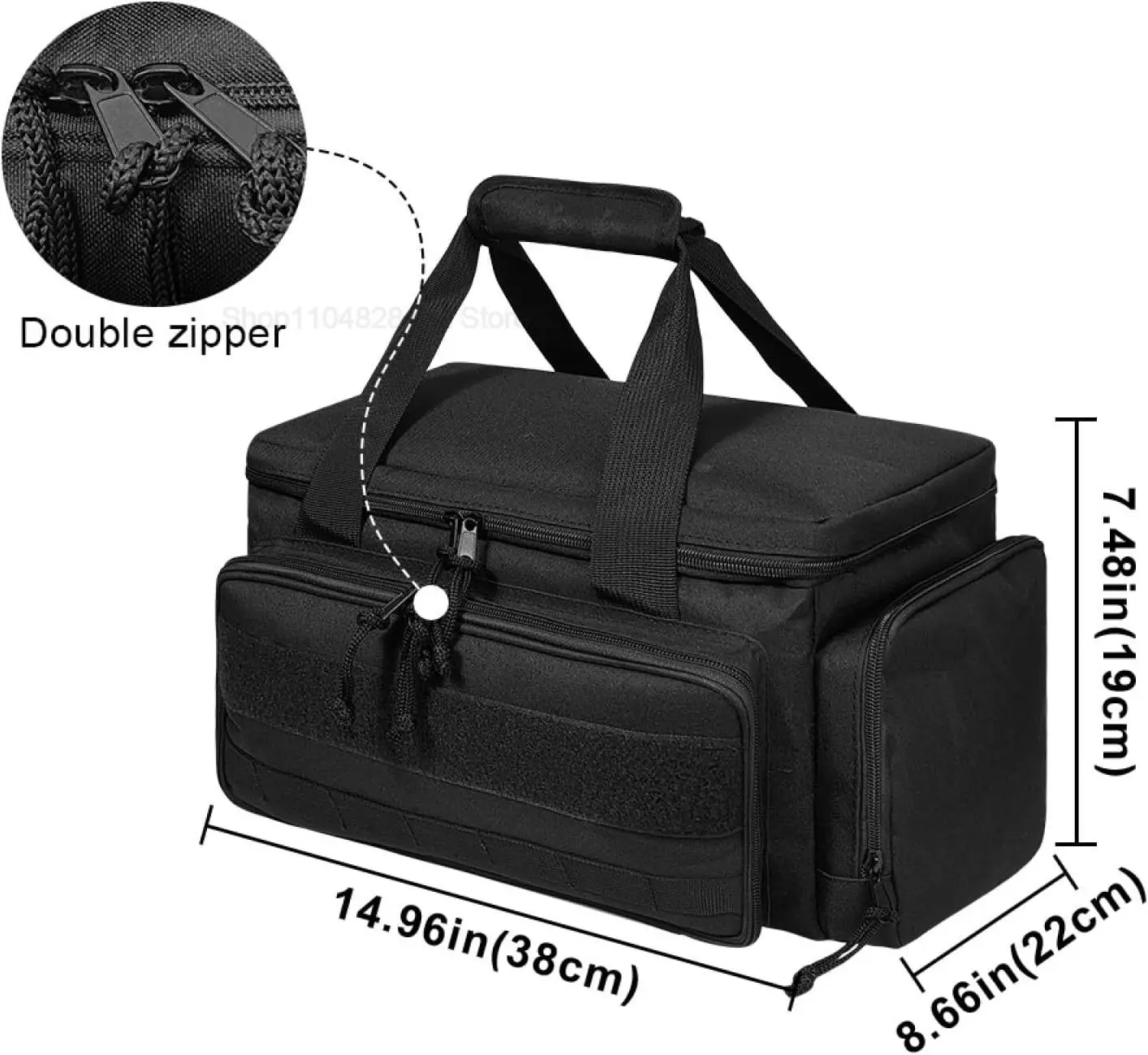 Sac à outils tactique pour hommes, sac à outils à large ouverture, sac à outils pliable, sac à outils robuste, sac à outils pour électricien