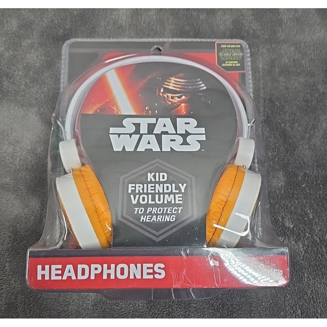 Disney Headphones | Disney Headphones Star Wars Kid Friendly Volume C3po R2d2 Bb8 Orange&White | Color: Orange | Size: Os
