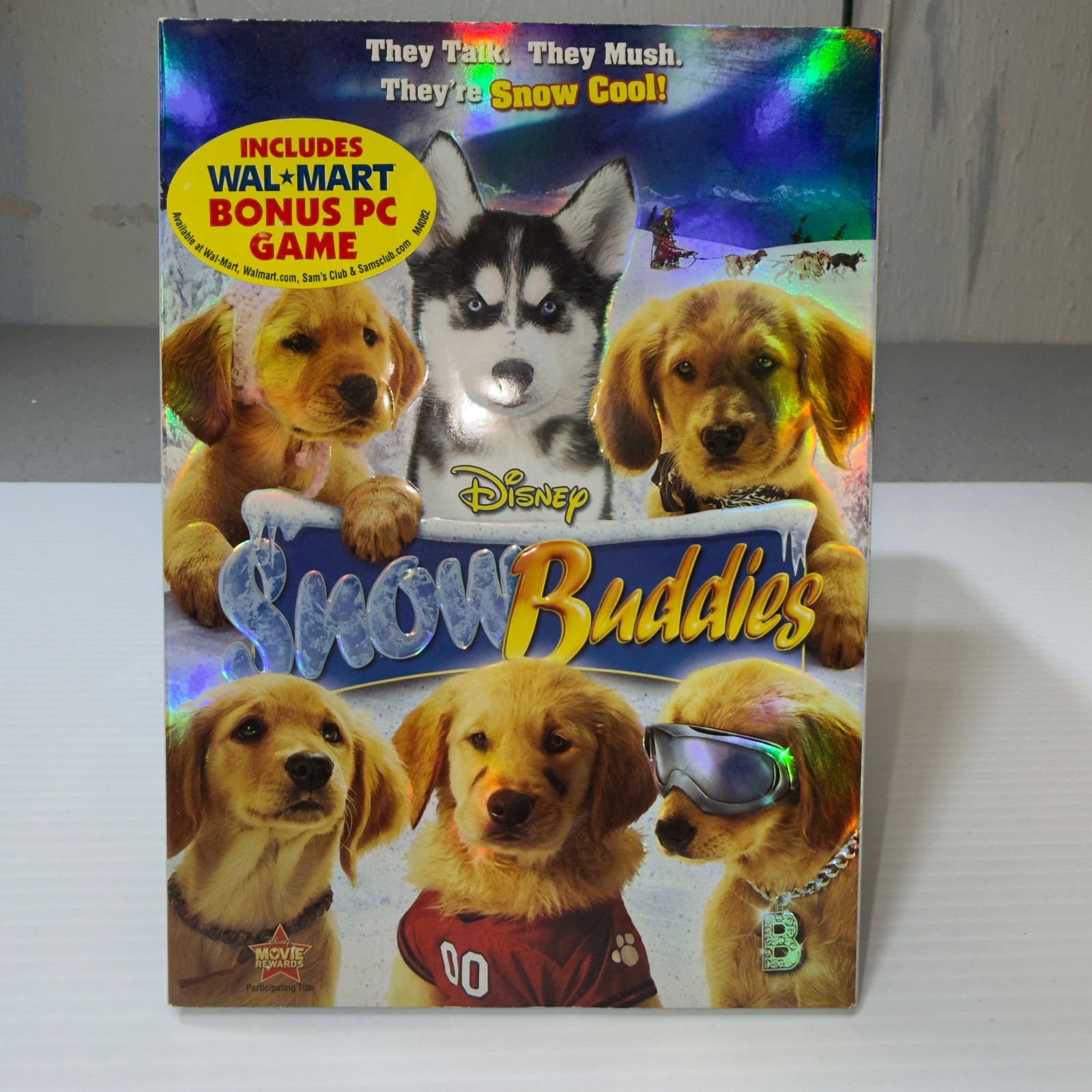 Disney Media | Disney Snow Buddies Dvd 08 Walmart Exclusive Bonus Pc Game Holographic Slipcover | Color: Blue/Silver | Size: Os
