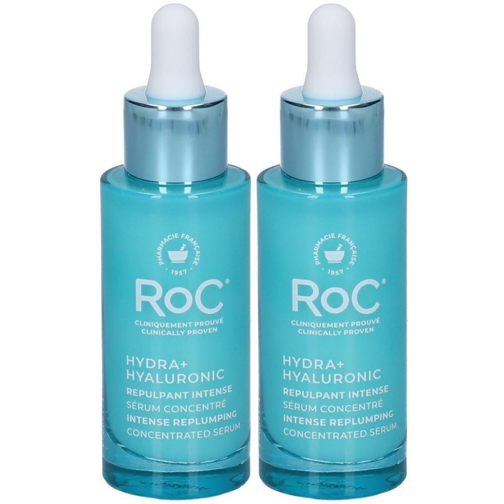 Roc Hydra+Hyaluronic Siero Concentrato Viso Rimpolpante 2x30 ml