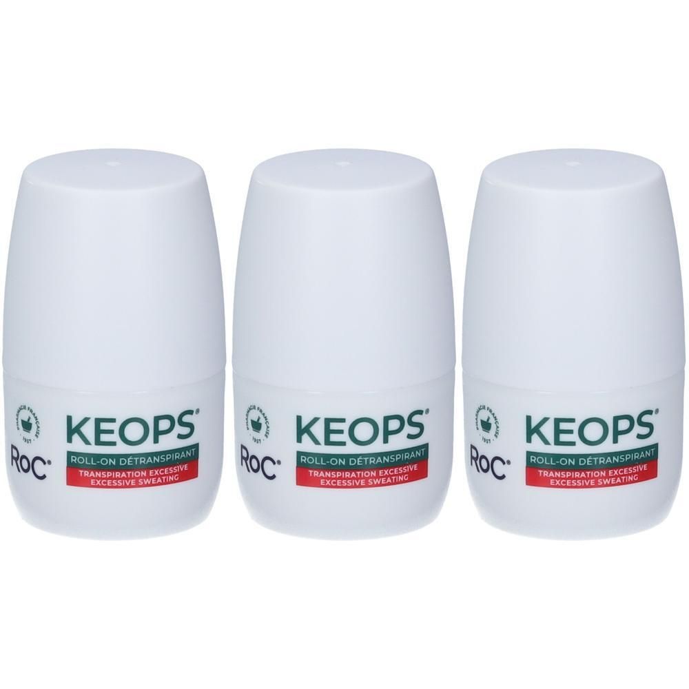 Roc Keops Deodorante Roll On Antitraspirante 3x30 ml Roll-On