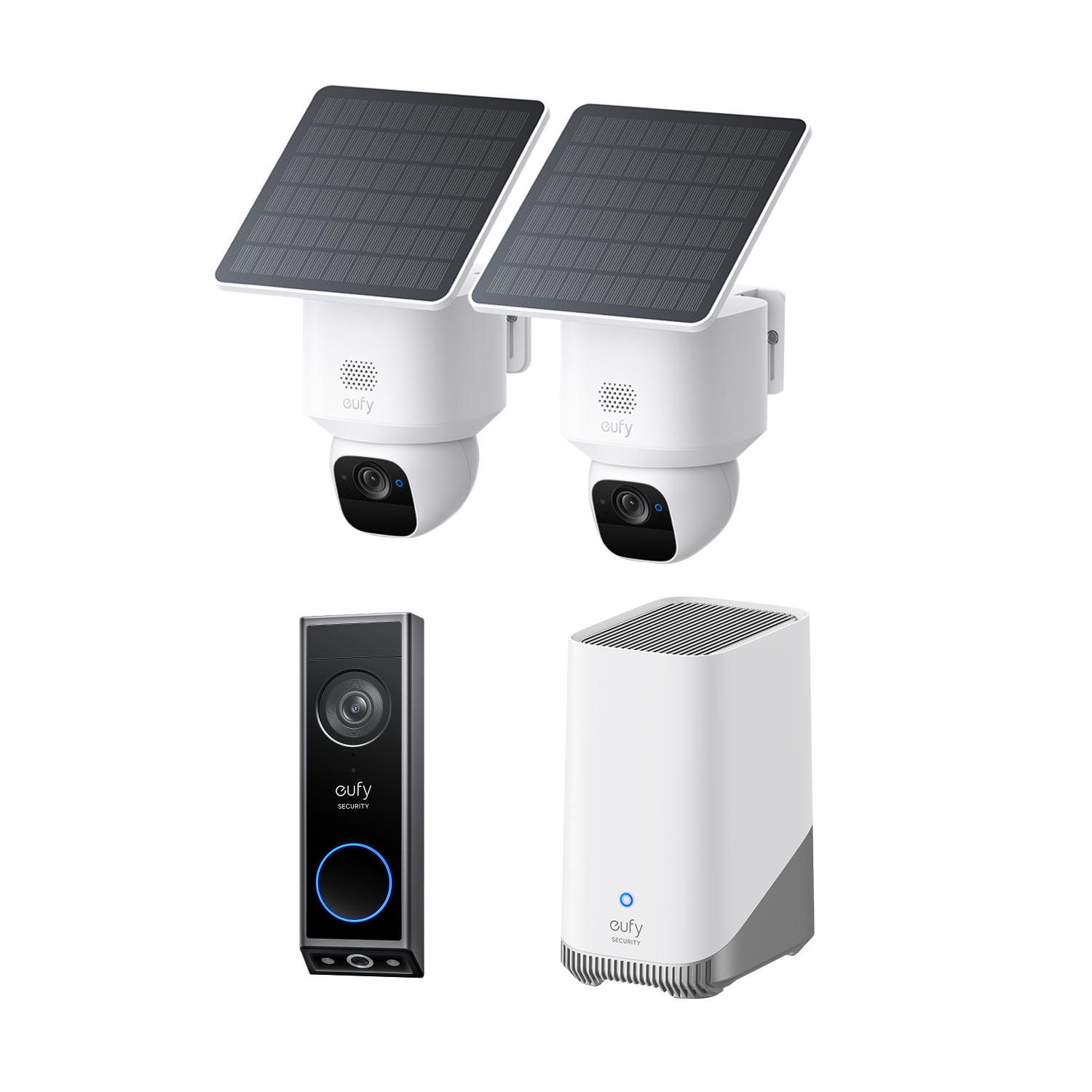 eufyCam E30 2-Kamera-Set mit HomeBase™ 3 & Türklingel mit Kamera E340 Image