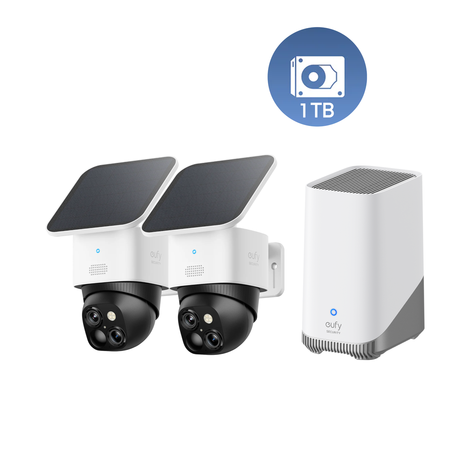 eufyCam Solo S340 (2er-Pack) und Anker eufy HomeBase™ S380 mit 1TB Festplatte Image