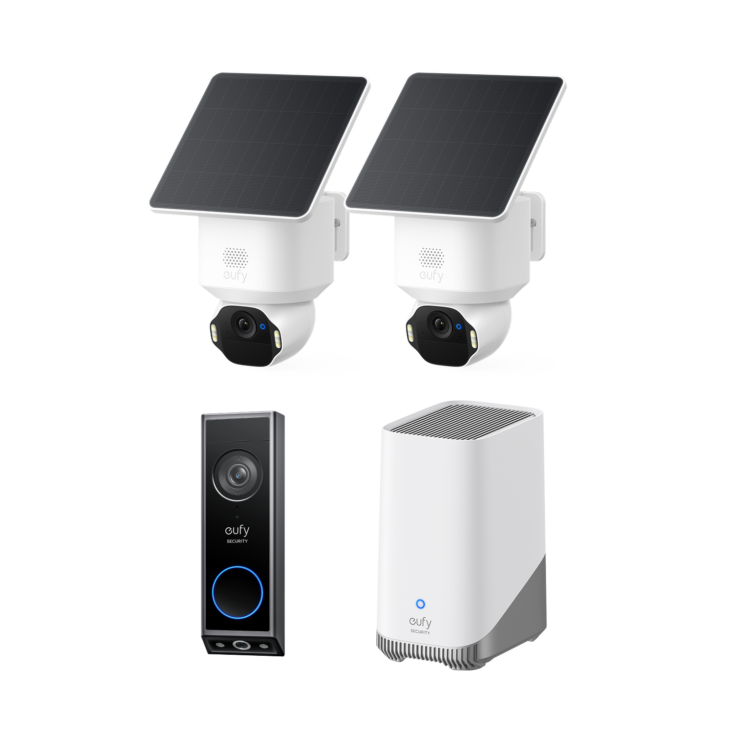 eufyCam E42 2-Kamera-Set mit HomeBase™ 3 & Türklingel mit Kamera E340 Image