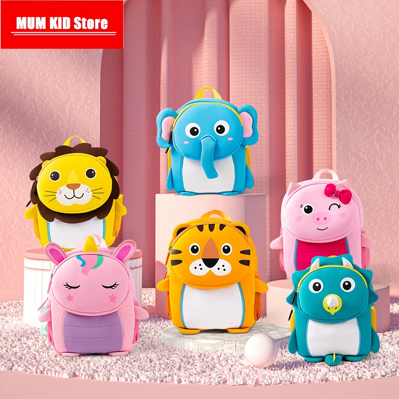 Mode enfants sacs d'école 3D biomimétique Animal enfants sac à dos maternelle garçons et filles sacs d'école Mini sac à dos livre sac