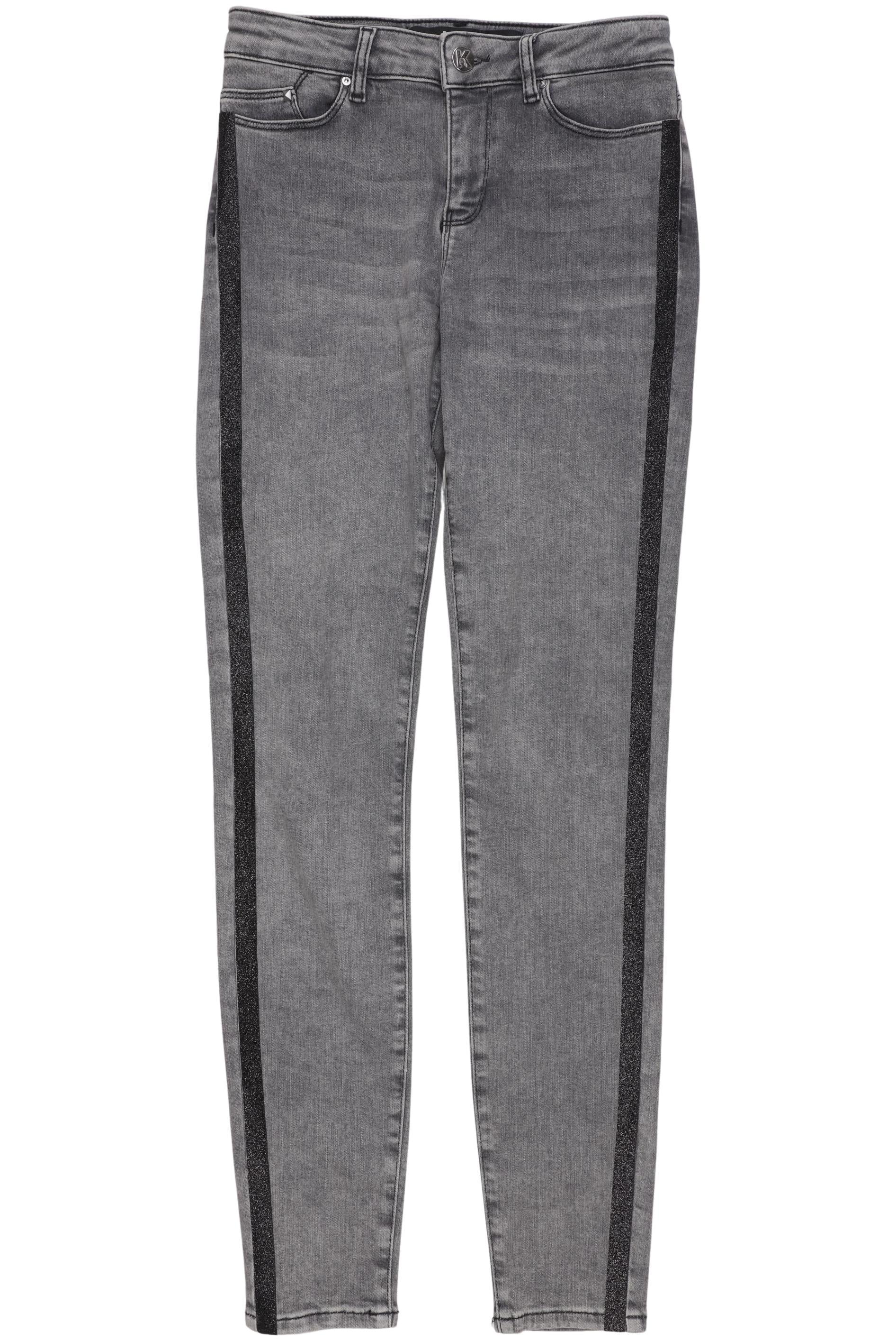Karl by Karl Lagerfeld Damen Jeans, Gr. W25, Grau, Elasthan / Baumwolle / Synthetik