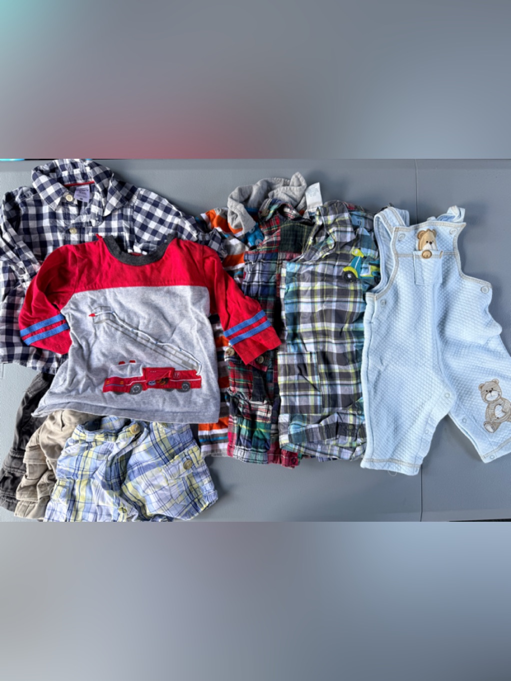 Ralph Lauren Shirts & Tops | Baby Boy 0-12 Month Clothing Lot 9 Pc Ralph Lauren, Carter’s And More! | Color: Gray/Red | Size: 9-12mb