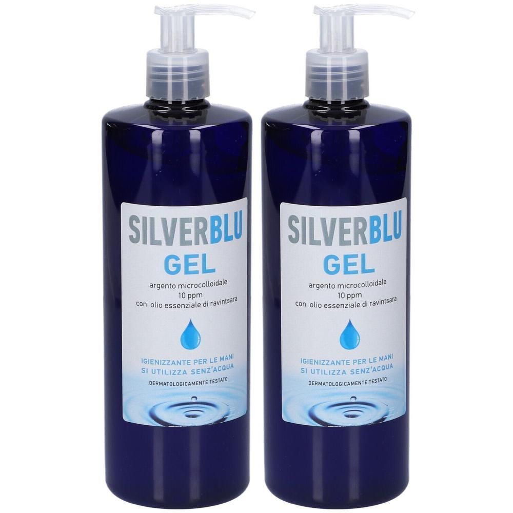 Silver Blu Gel Igienizzante Mani 500 Ml 2x500 ml