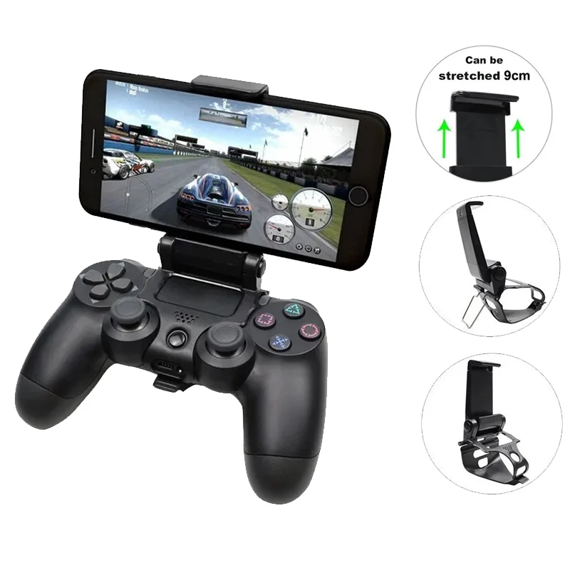 Mobile Cell Phone Stand For PS4 Controller Mount Holder Bracket For PlayStation 4 Slim Pro Gamepad Accessories