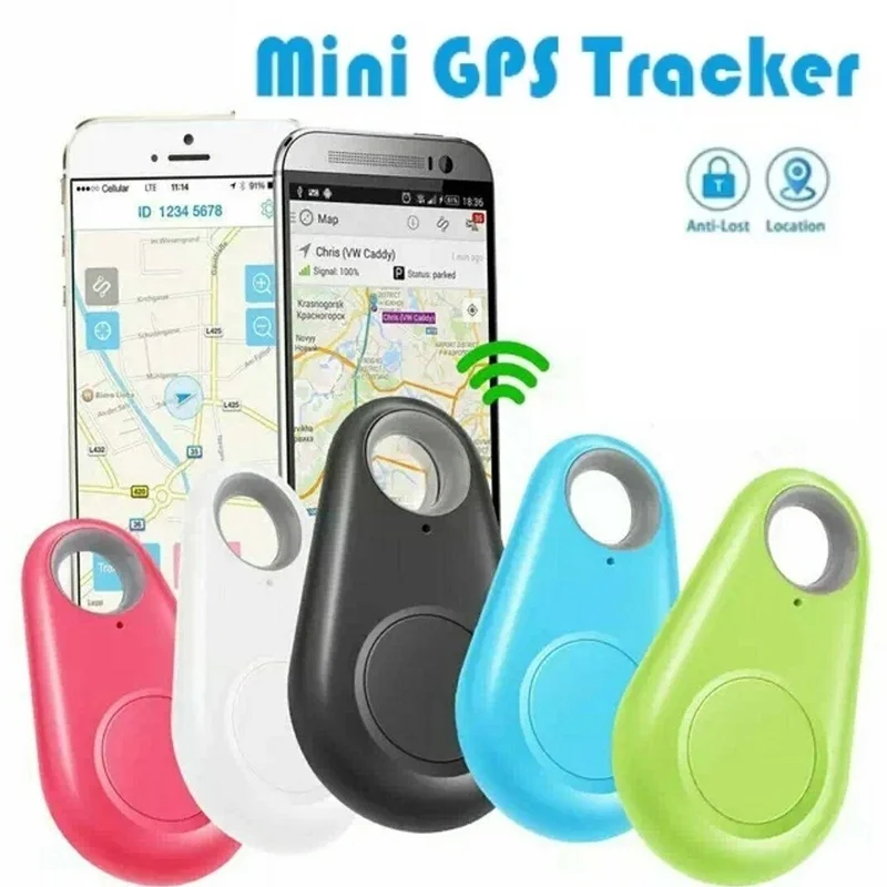 Smart GPS Tracker Mini Anti-Lost Device Waterproof Bluetooth Locator Tracer For Pet Cat Kids Car Wallet Key Collar Accessories