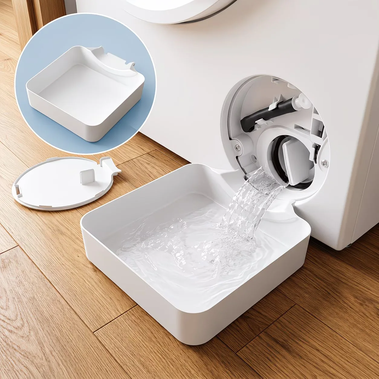 Washing Machine Drain Tray Water Catch Box Leak Proof Pan for Drum Washer Floor Protection Water Tray for Drum Washing Machine