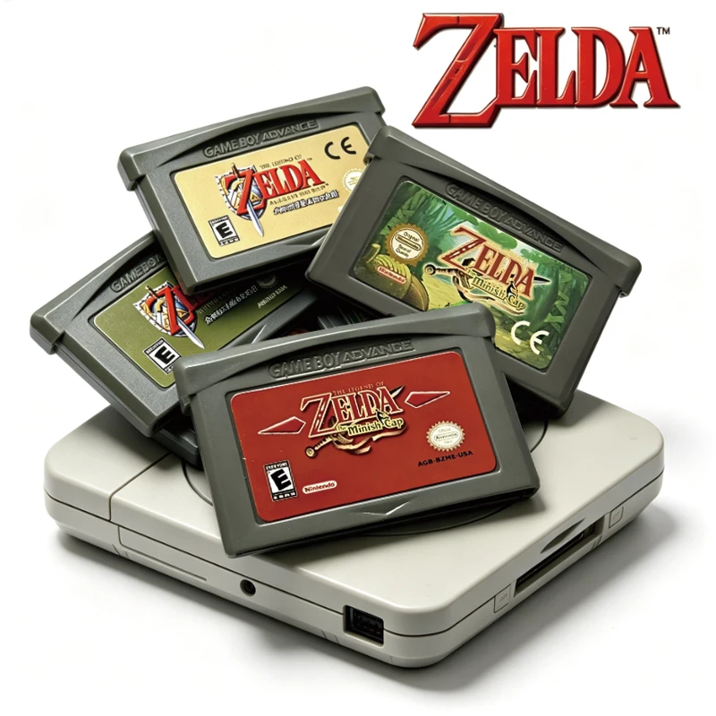 HOT# GBA Game Cartridge 32 Bit Video Game Console Legend Of Zelda Game Card Link To The Past Awakening DX Minish Cap
