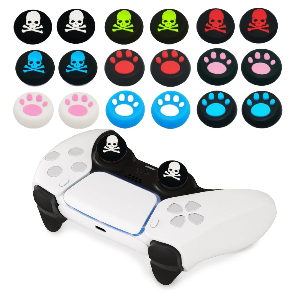 Universal Silicone ThumbStick Grip Cap For Playstation 5 PS5 Xbox Series X/S ONES Switch2 GamePad Controller Accessories Caps Co