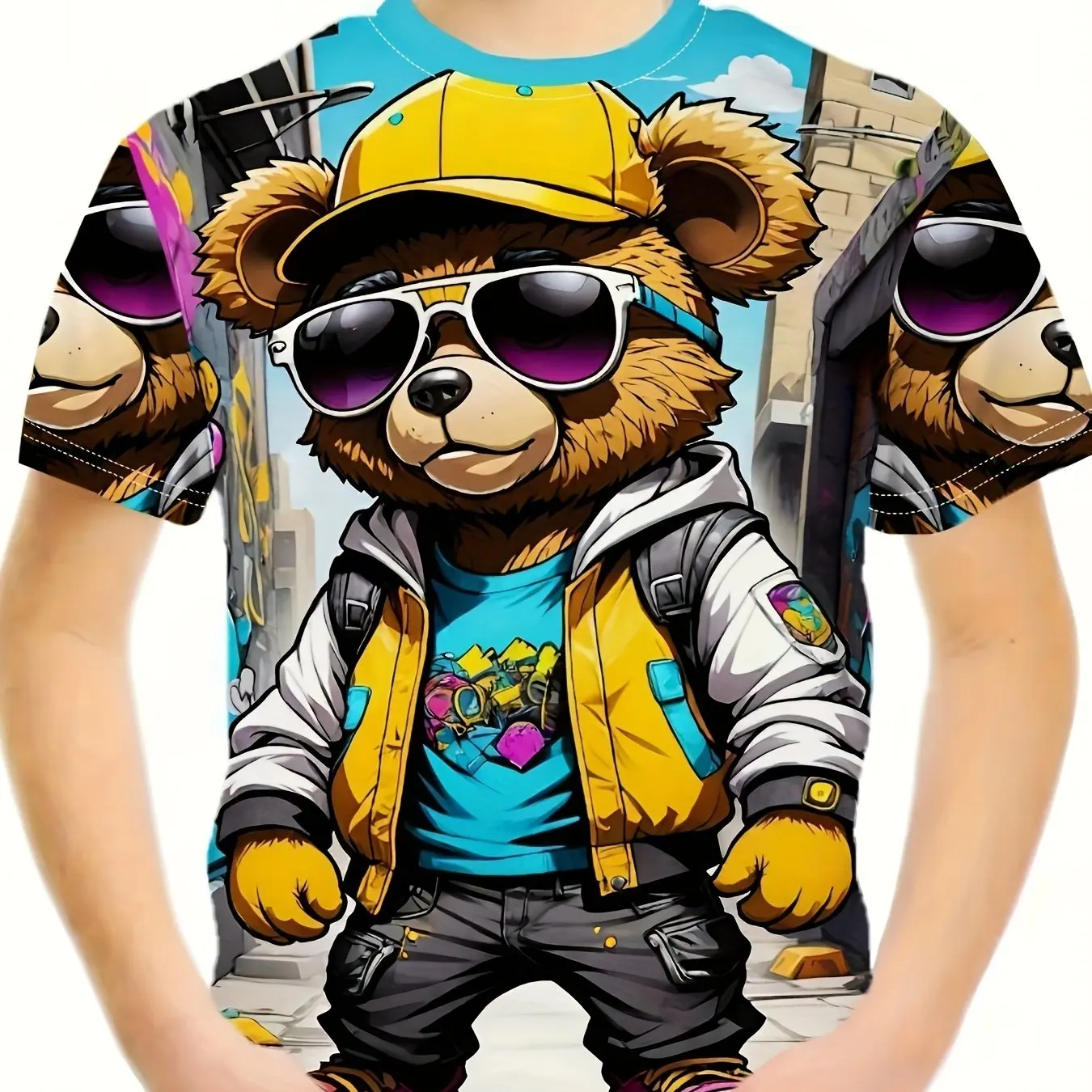 Children's Clothing Clothes For Boy Short Sleeve Boy Child Tee Shirt Kids Clothes 3D Print Fashion O-Neck Girls Summer Clothes