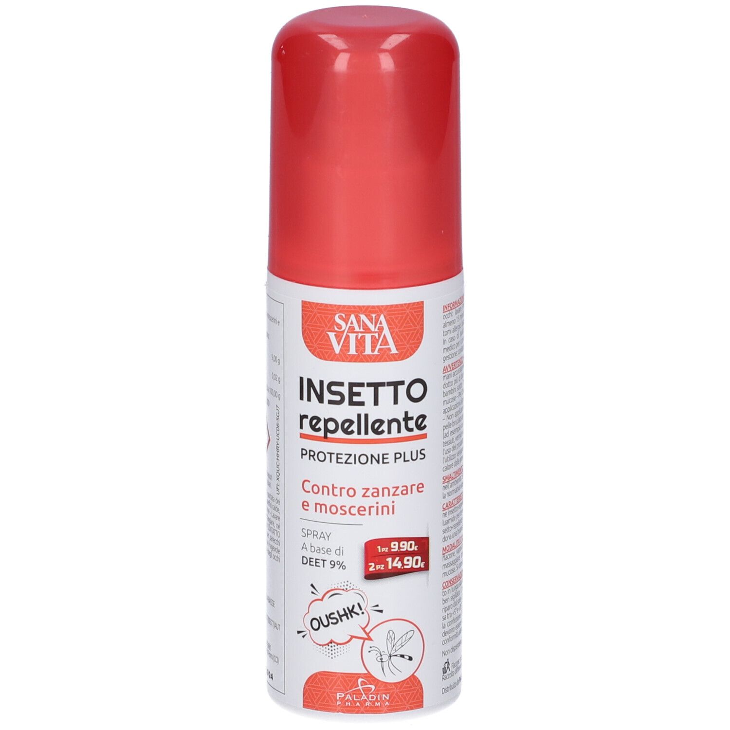 Paladin Pharma Antizanzare Spray Sanavita 100 ml