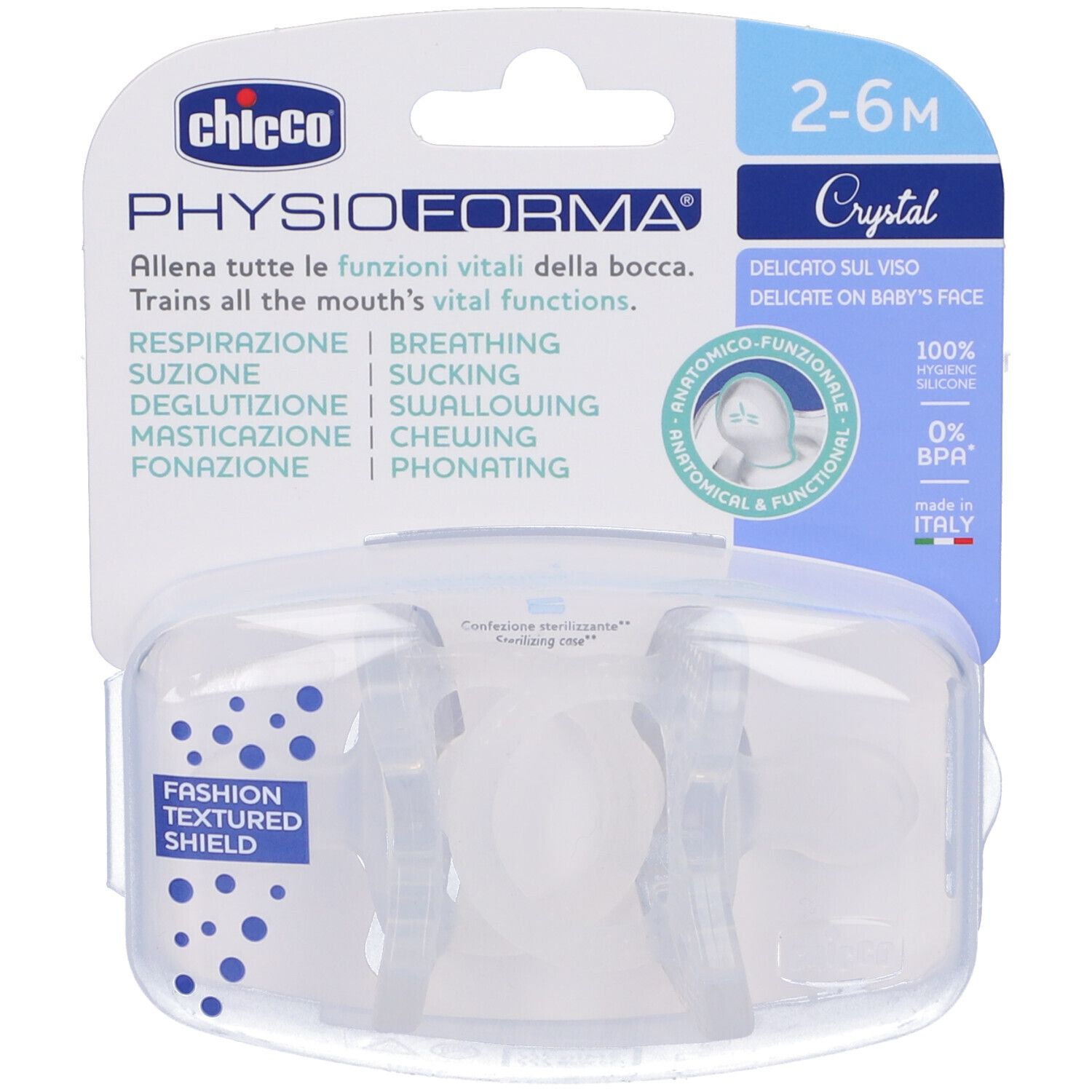 Chicco Succhietti Physioforma Crystal 2-6M