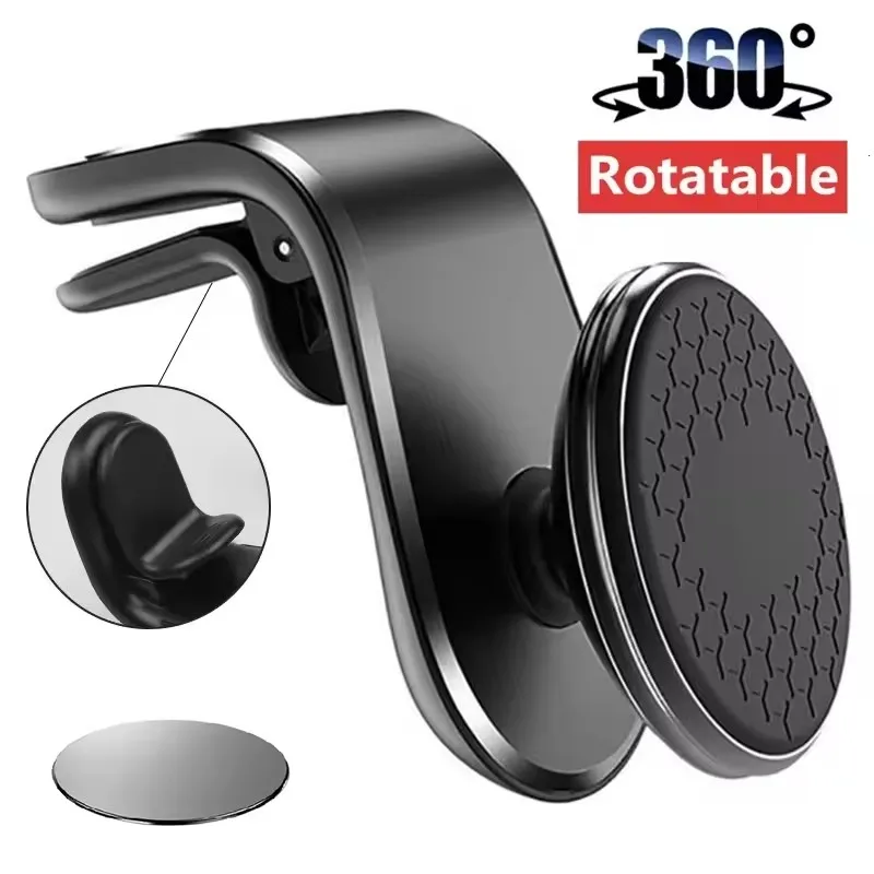 Magnetic Car Phone Holder Car Air Vent Magnet Mount Support GPS Smartphone Phone Holder in Car for Mobile Phone Rotation Bracket