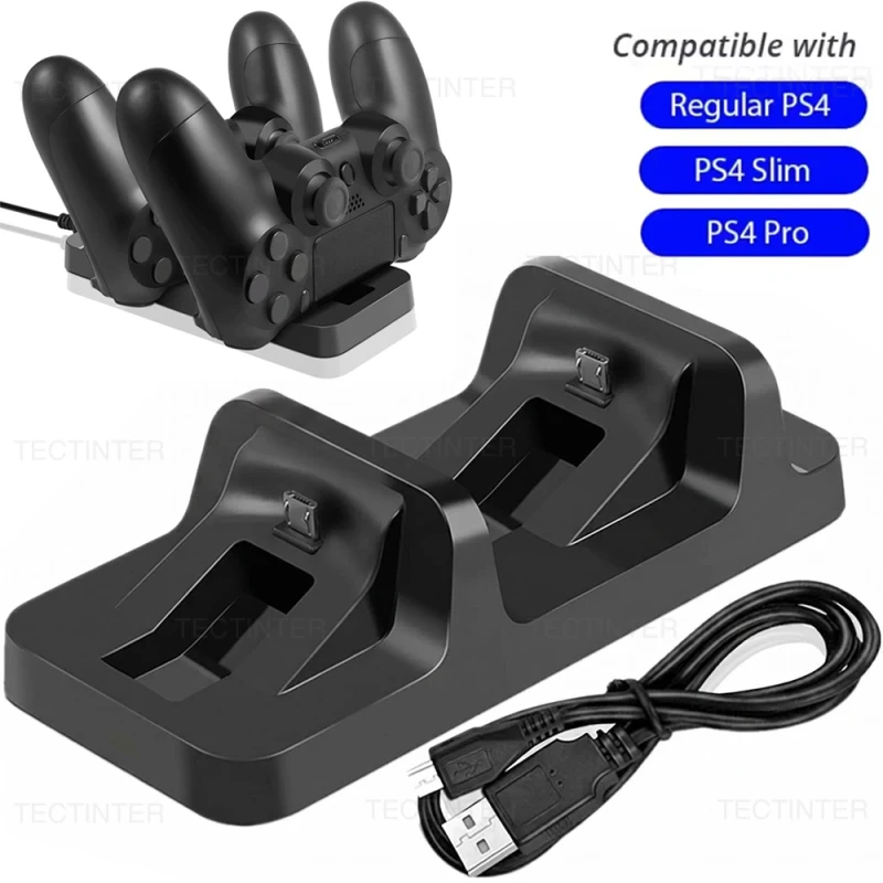 Dual Charger Dock Station For PS4 Controller Charging Stand Holder For Sony PlayStation 4 Gamepad Controle Game Accessories