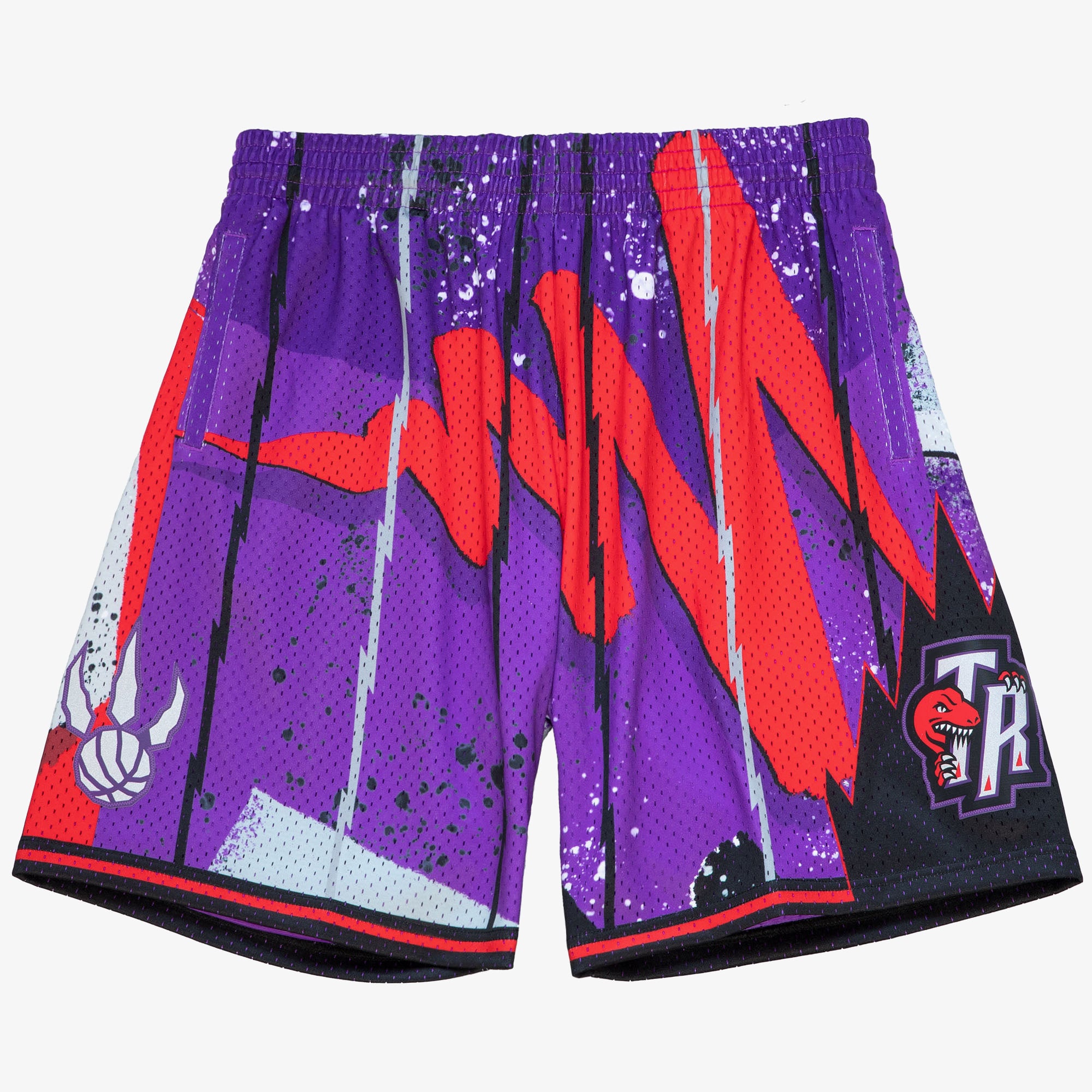 Short Swingman Mitchell & Ness 1998 Hyper Hoops des Raptors de Toronto - Violet - Homme - Homme Taille: M