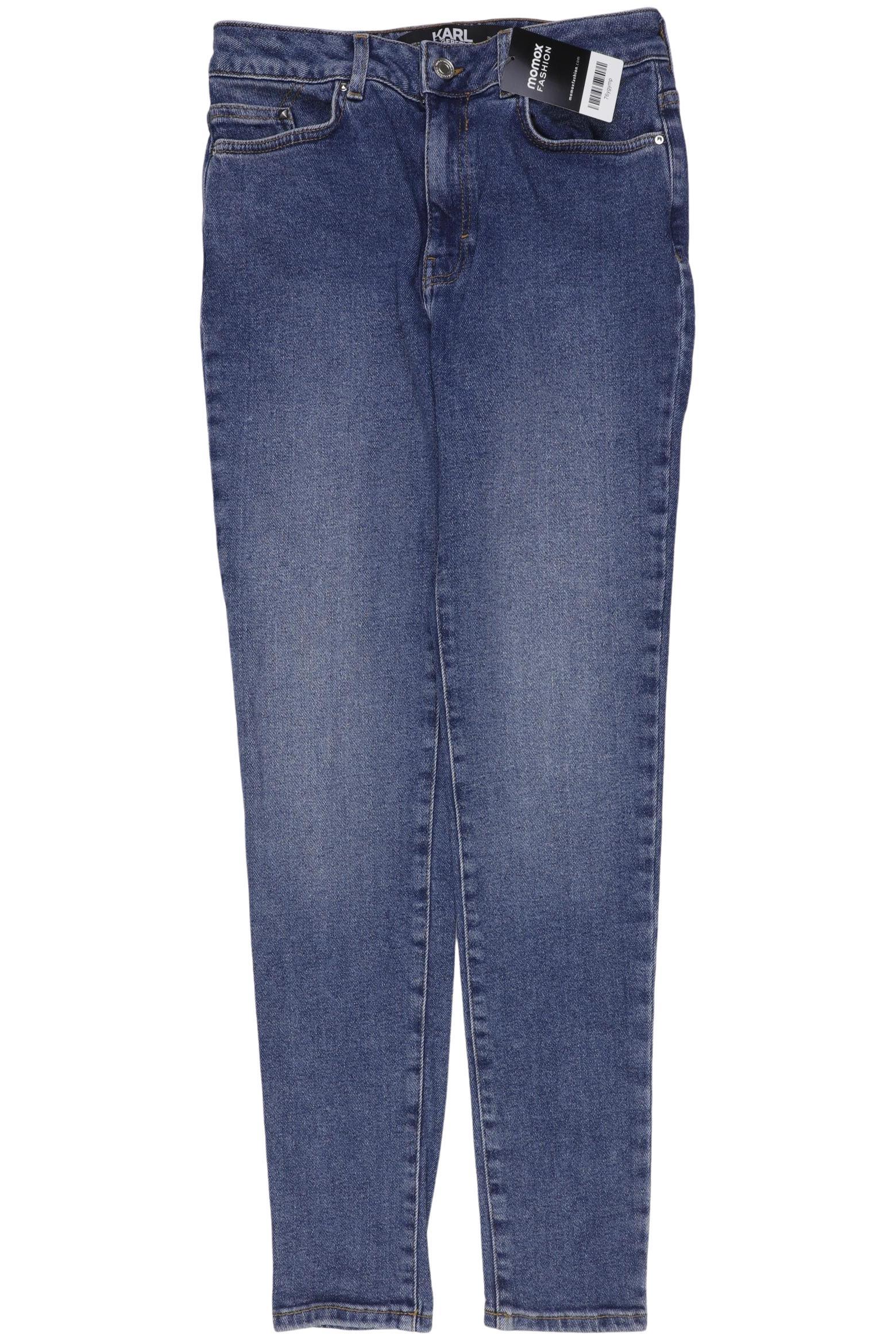 Karl by Karl Lagerfeld Damen Jeans, Gr. W26, Blau, Baumwolle / Synthetik / Elasthan