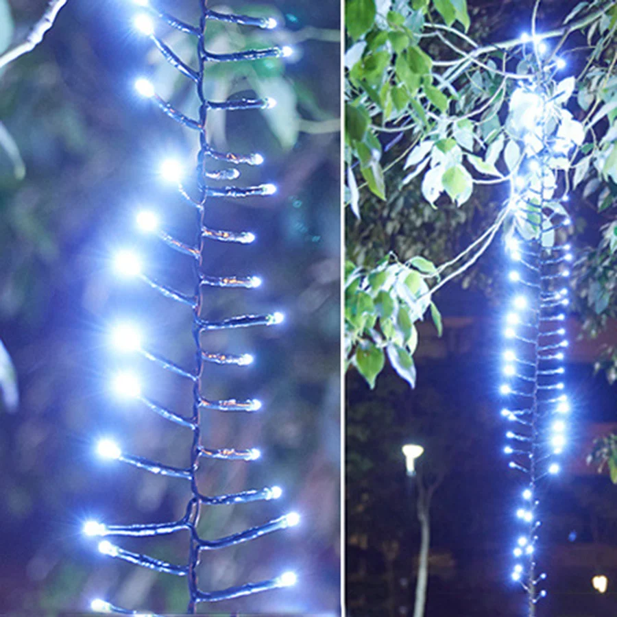 PAMNNY LED-Meteorschauer-Lichterkette für den Außenbereich, wasserdicht, Weihnachtsgirlande, Lichterkette für Party, Hochzeit, Garten, Baumdekoration