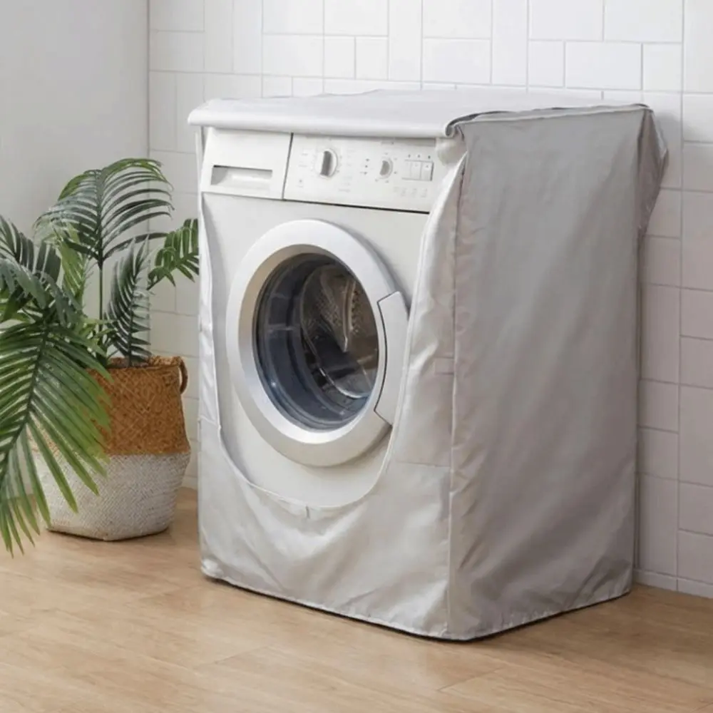 Housse universelle pour machine à laver à tambour, élastique, imperméable, résistante aux UV, anti-poussière, protection pour appareils électroménagers, compatible avec plusieurs marques