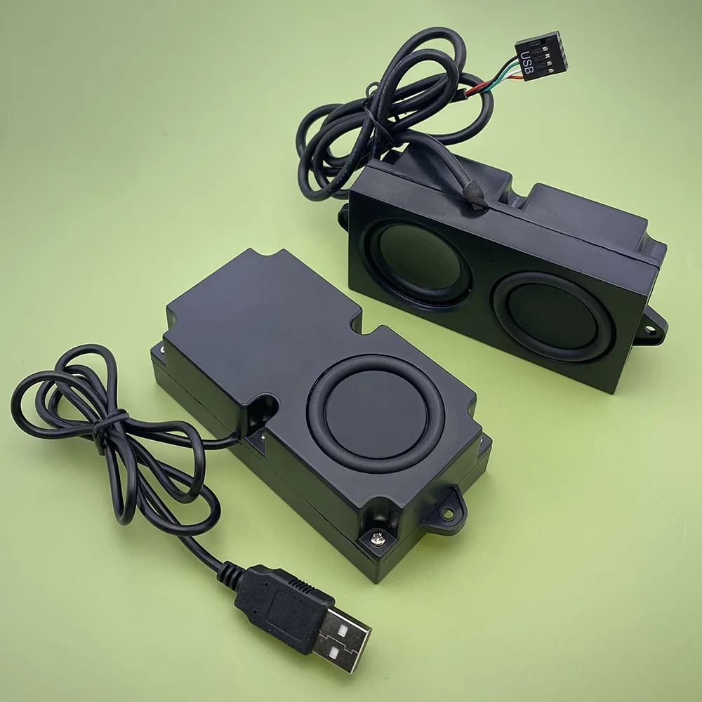 5-Watt-Computergehäuse mit integriertem Lautsprecher, Desktop-Lautsprecher, USB-Soundkarten-Lautsprecher, Motherboard, 9-poliger Stecker, Subwoofer