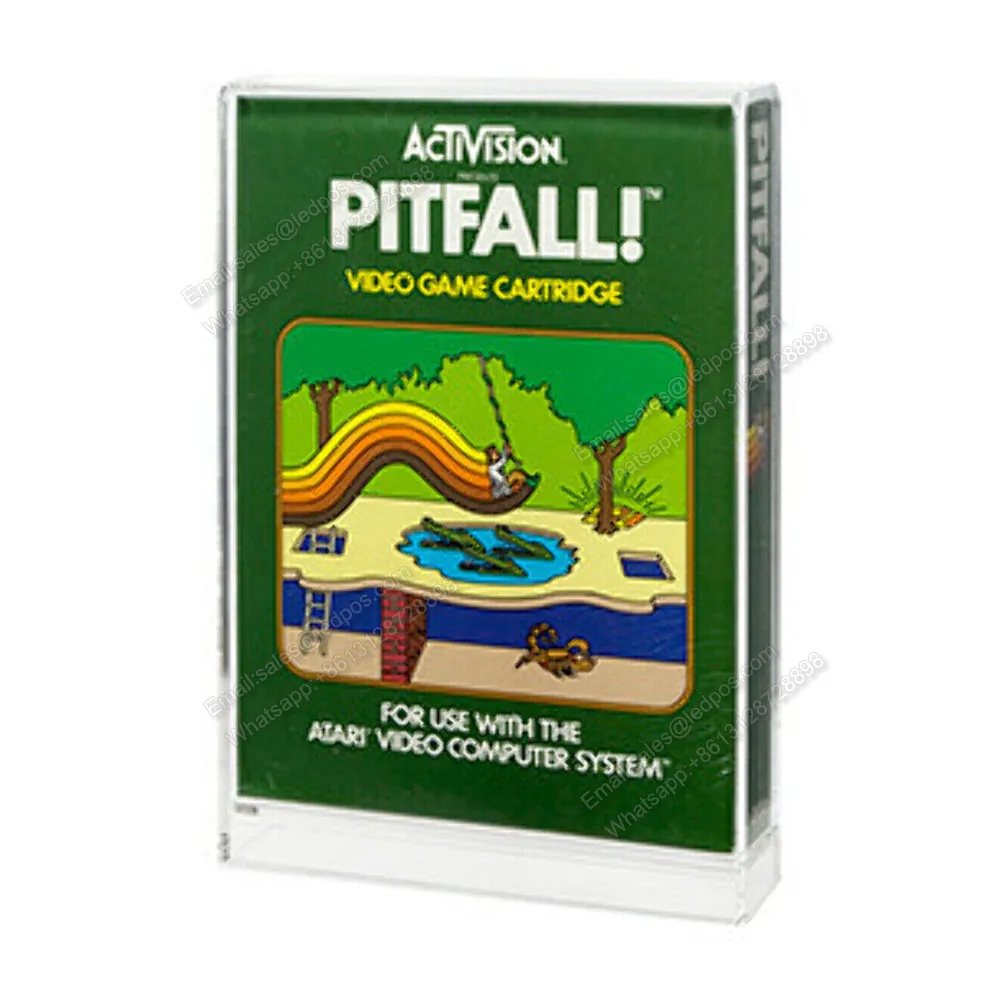 Staub dichtes Plexiglas 2600 Boxed Videospiel patrone Acryl Vitrine Schutzs piele Aufbewahrung schutz box für Atari2600