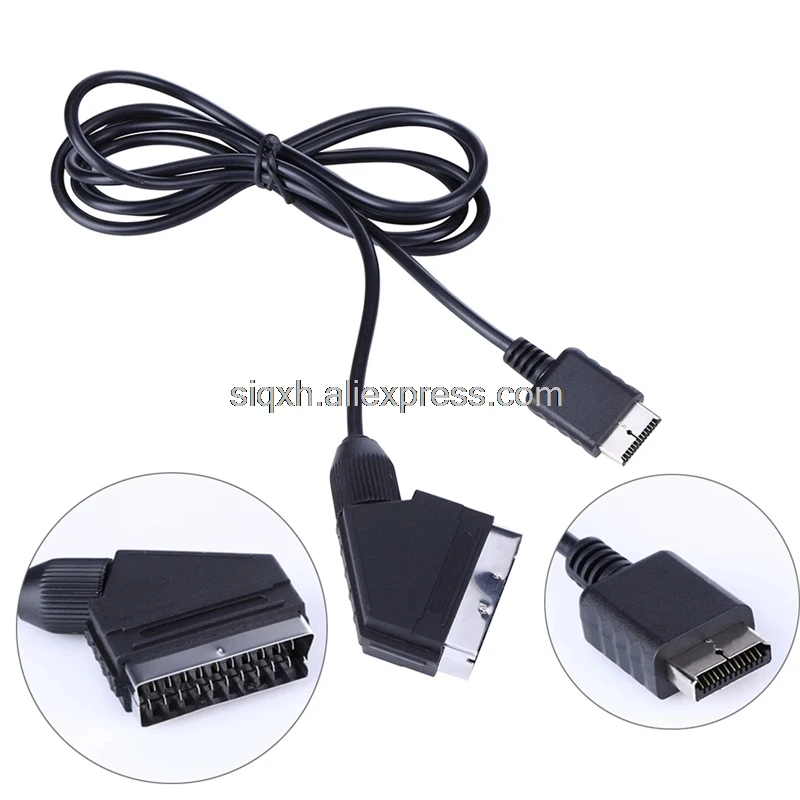 10 Teile/los 1,8 M 180 cm RGB Scart Kabel Für Sony Playstation PS1 PS2 PS3 TV AV Blei Ersatz verbindung Spiel Kabel Draht