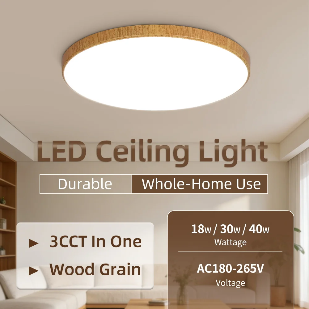 2026 NEUE Deckenleuchte 180-265V Runde Ultradünne Schlafzimmer Küche Wohnzimmer Lampe Moderne LED-Deckenlampe Innen Moskitoabweisend