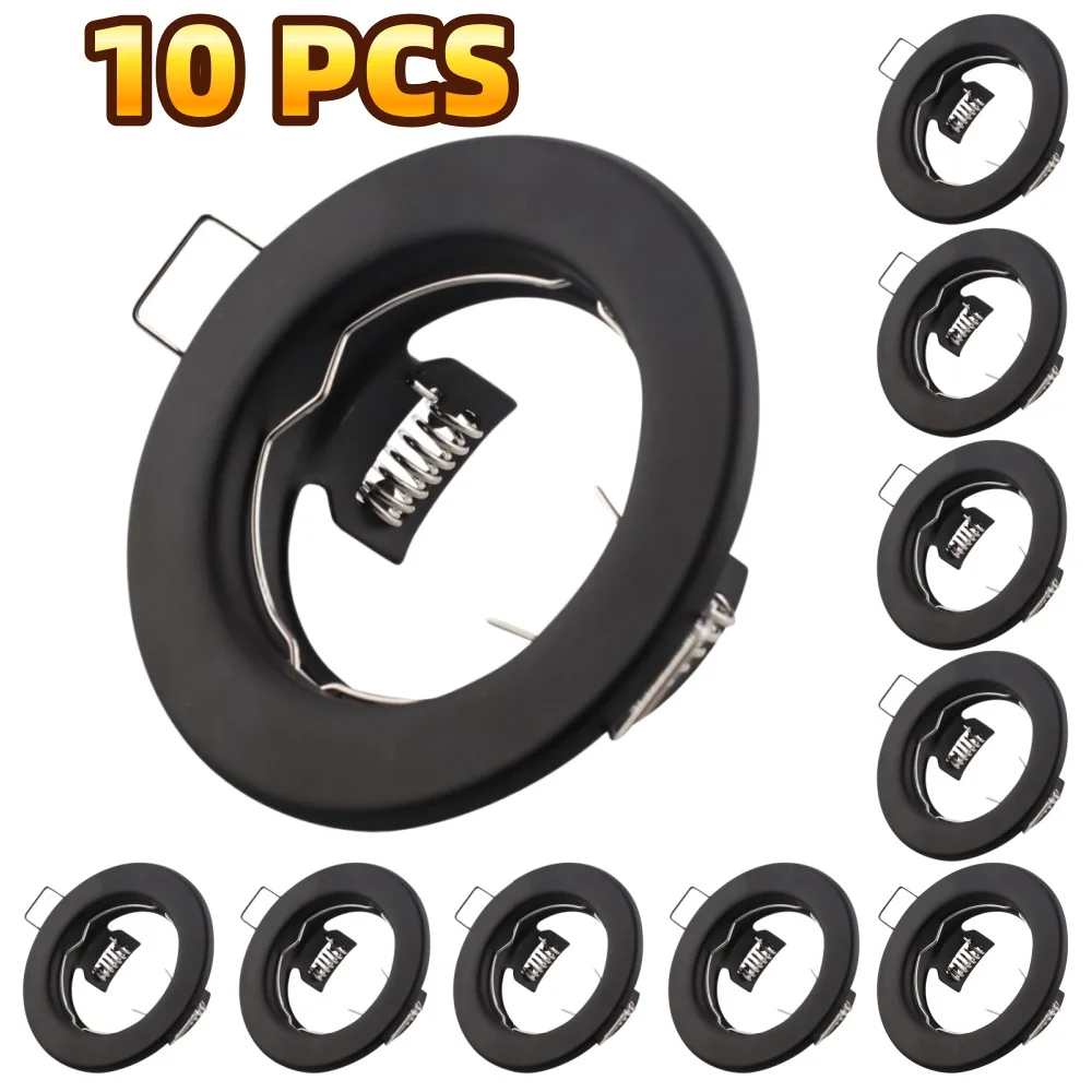 2/10 Stück LED-Einbaustrahler aus Eisen und Metall, Deckenleuchte, Downlight GU10 MR16, Zuhause, Wohnzimmer, Schlafzimmer, Hotel