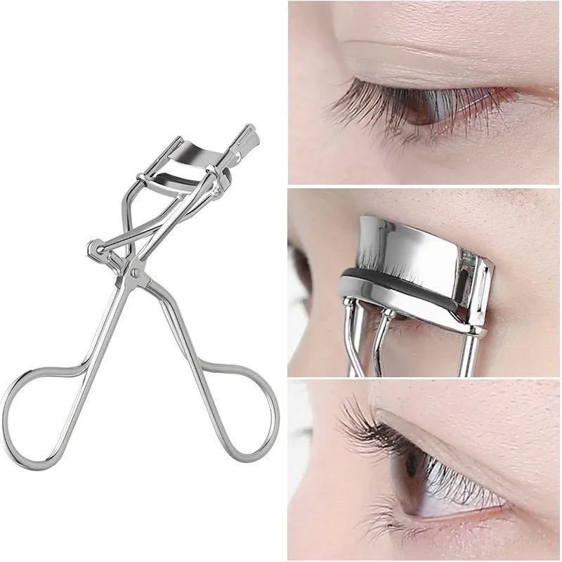 Silber Wimpernzange Edelstahl Wimpernverlängerung Augen Make-up Curling Wimpern Kosmetik Schönheit Gesichts Make-up Zubehör