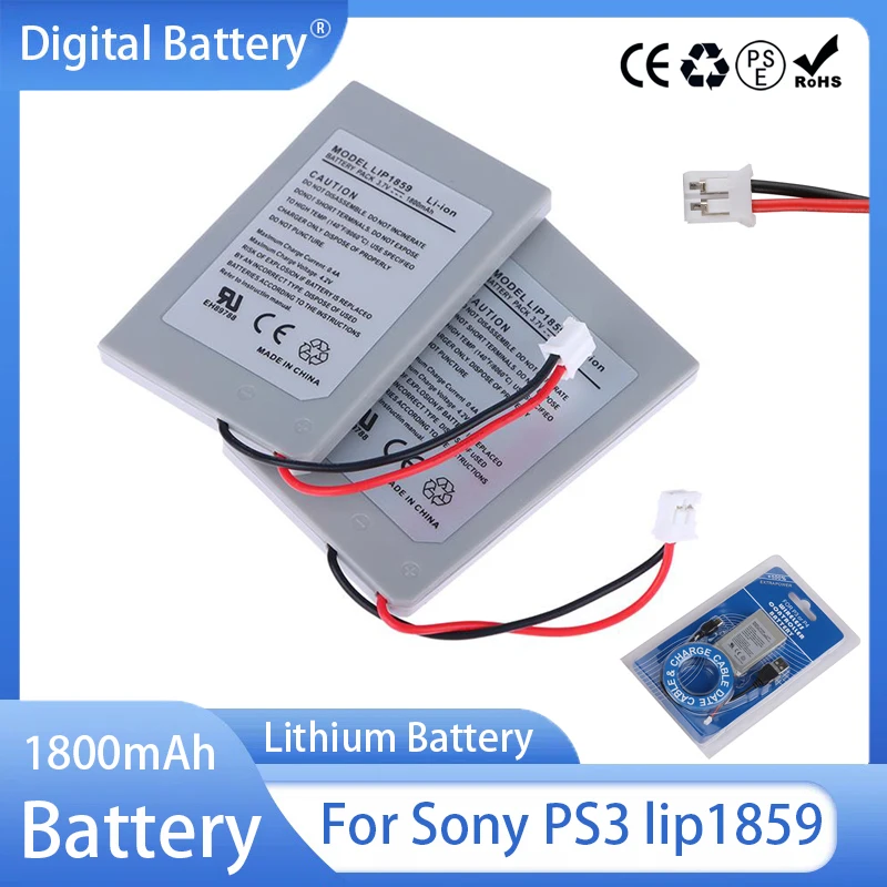 PS3 LIP1859 Batterie 1800 mAh 3,7 V wiederaufladbare Batterien für Sony Playstation 3 PS3 Controller Spiel Ersatz Lithium-Batterie
